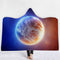 Winter Galaxy Star Plush Wearable Hooded Blankets Throw Dual Layer 3D Printing