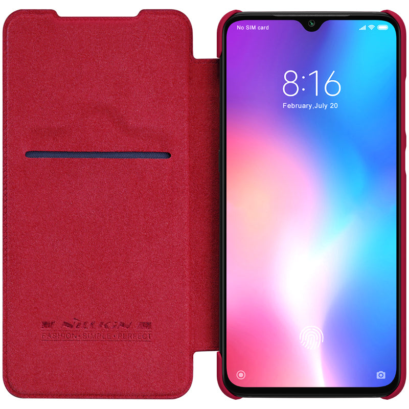 NILLKIN Flip PU Leather Smart Sleep Credit Card Slot Protective Case For Xiaomi Mi 9 / Mi9 Transparent Edition
