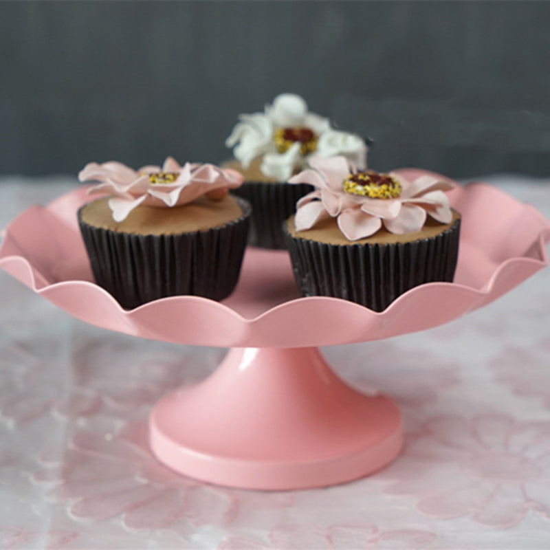 Pink Round Metal Cake Holder Of Cake Cup Cake Stand Birthday Wedding Party Display Holder