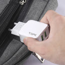 TOPK 12W 2.4A Safety Dual USB Wall Charger EU Adapter for Nokia X6 Xiaomi Mi A2 Pocophone F1