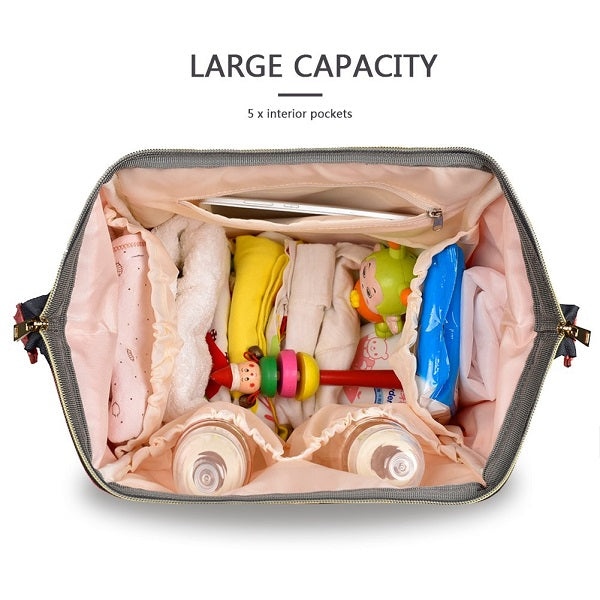 Baby Diaper Nappy Backpack Large Capacity Waterproof Nappy Changing Bag Baby Care Mother Organizer