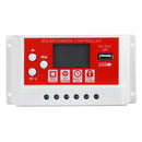 20A 12V/24V Solar Panel Battery Regulator Charging Controller 3-Stage PWM LCD