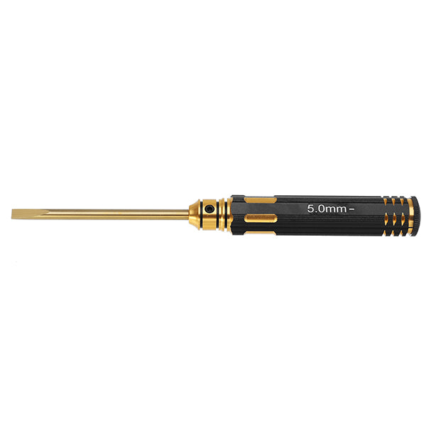 Raitool 4Pcs 3.0/4.0/5.0/5.8mm Titanium Alloy Slotted Head Screwdriver for Electronic Repair
