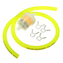 6mm Gas Fuel Filter Petrol Pipe Hose Line 4 Clips Universal Motorcycle Dirt Bike