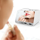 Bakeey K11 Wireless bluetooth 4.2 Bass Speaker FM Radio Mirror LED Dual Alarm Clock USB Charger