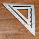 12inch Aluminum Alloy Right Angle Triangle Ruler Protractor Framing Measuring Tools