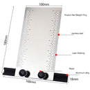 Drillpro Stainless Steel 6 Inch Marking T-Ruler Inch Type Hole Positioning Measuring Ruler Woodworking Scribing Marking Ruler