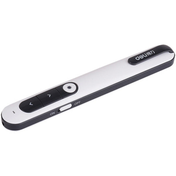 Deli 2800 Page Laser Pointer Page Turning Pen Multimedia Teaching Remote Control Pen PPT Page Turning Instructor Pointer Projection Electronic Pen