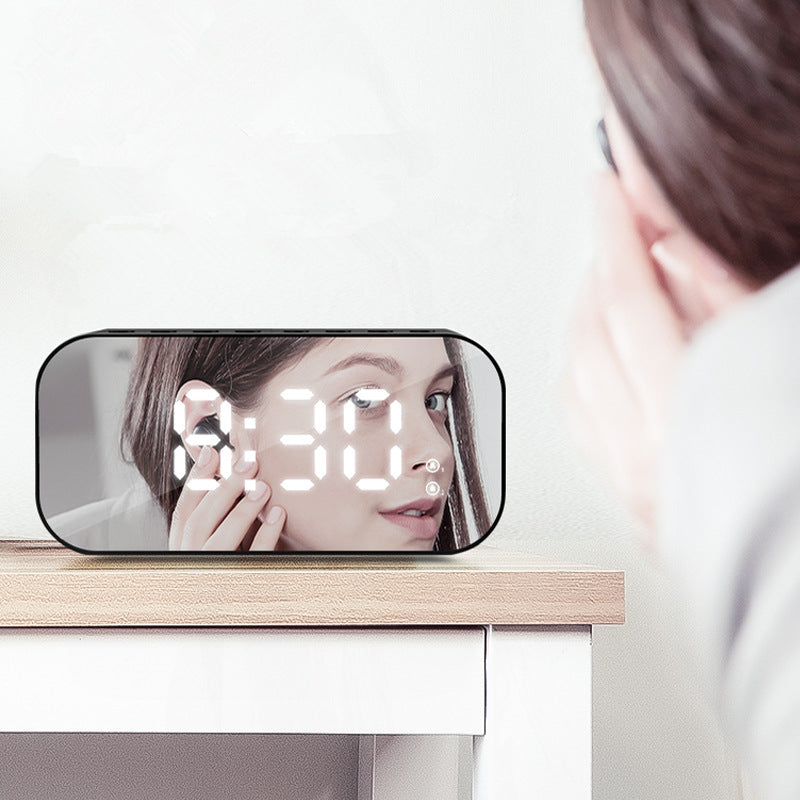 Havit M3 Wireless bluetooth Speaker LED Display Dual Alarm Clock FM Radio TF Card Stereo Bass Speaker with Mic