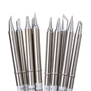 Drillpro 10pcs T12 Soldering Iron Tips Set for HAKKO FX951 FX952