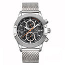 BENYAR 5109M Fashion Men Watch Chronograph 3ATM Waterproof Stainless Steel Strap Quartz Watch