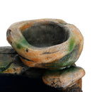Resin Rockery Water Fountain LED Lights Atomization Home Office Desktop Decorations