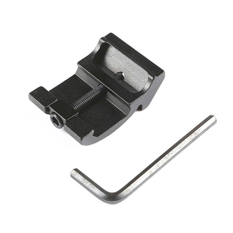 Y73 3Slots Ultralow Profile 45 Offset Picatinny Rail Mount Holder 20mm Rail Side Mount