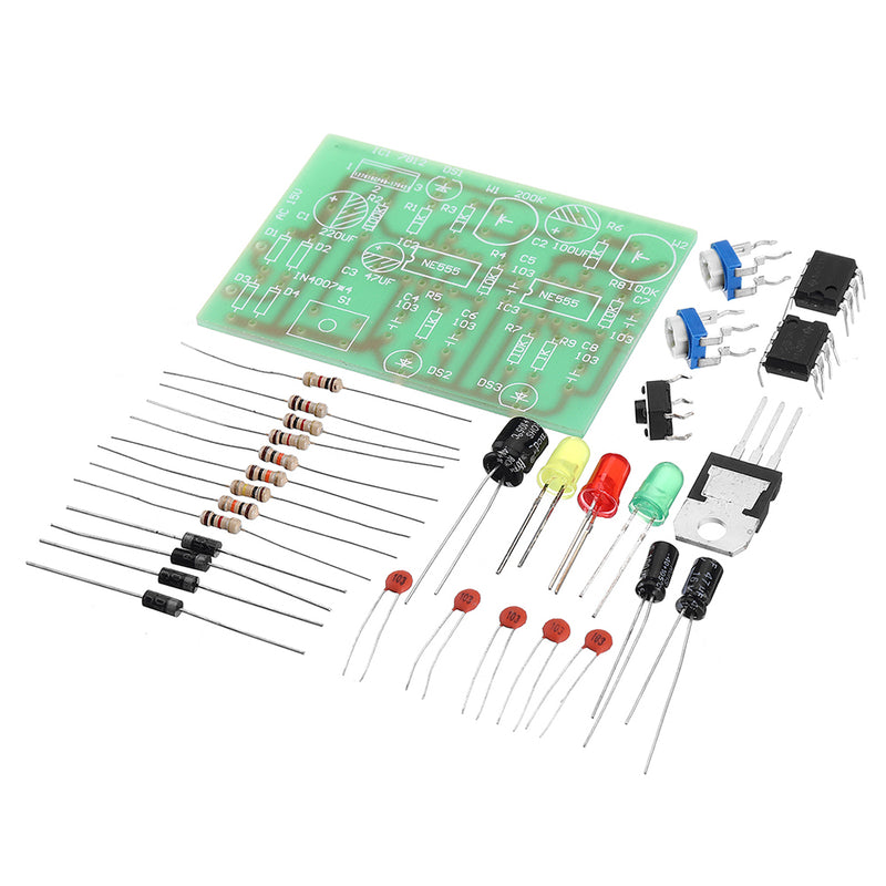3pcs 555 Trigger Circuit Student Soldering Practice Board Electronic Production DIY Kit