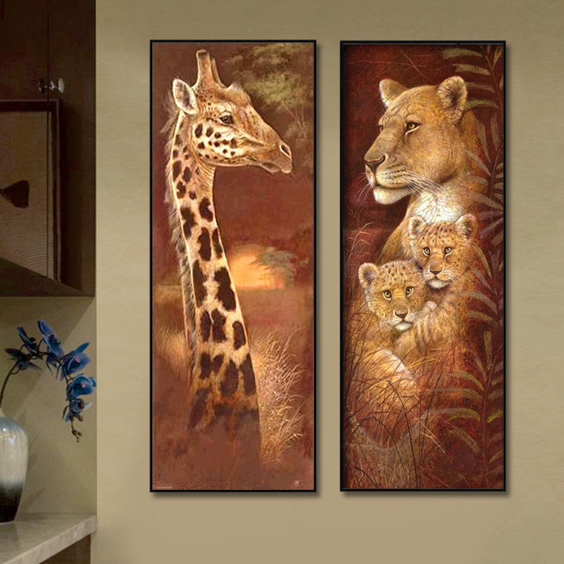 5D Animals DIY Full Drill Diamond Painting Cross Stitch Kit Diamond Paintings Tool Craft Decor