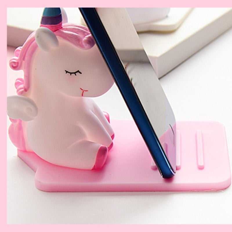Universal Unicorn Desktop Phone Holder For Smart Phone iPhone Samsung Huawei Xiaomi LG Vivo Oppo