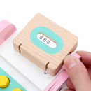 Supermarket Wooden Till Cash Register Toys Set Kids Educational Pretend Play Game