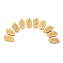 Drillpro 10pcs SP200 SP300 SP400 PC9030 NC3020 NC3030 Grooving Carbide Insert Lathe Cutter Turning Tool Parting and Grooving Off Tools