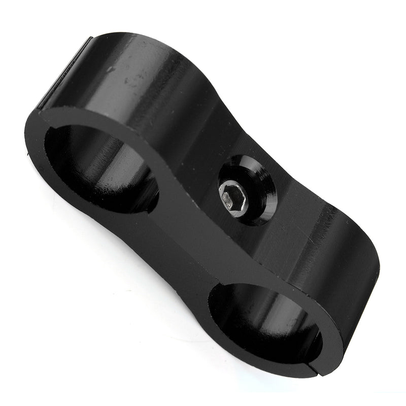AN-6 AN6 13.4MM Braided Hose Separator Clamp Fitting Adapter Bracket Black