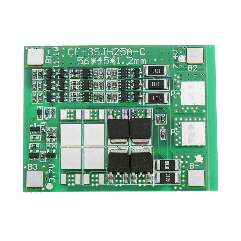 DC 12V 12A 3 String 18650 11.1V Lithium Battery Protection Board Solar Street Lights Sprayer Protection Board With Balanced