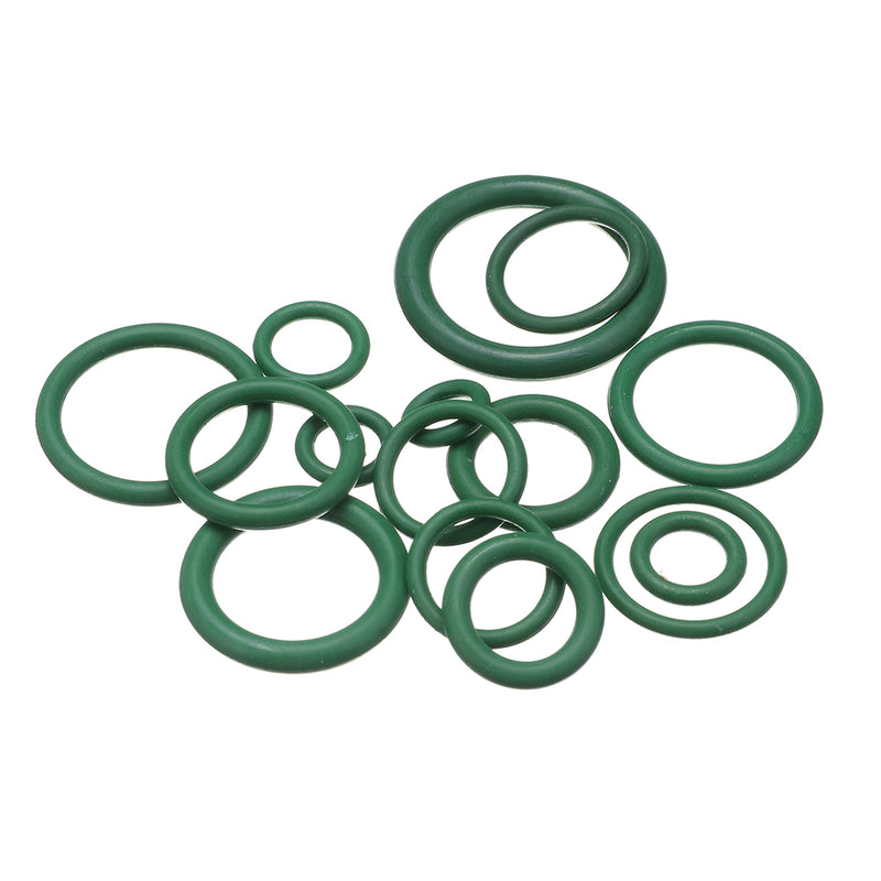 Suleve MXRW5 225Pcs R22/R134a Green Air Conditioning Rubber O-Ring Tap Washer Gasket Set Seal Metric Assortment Plumbing Kit Waterproof