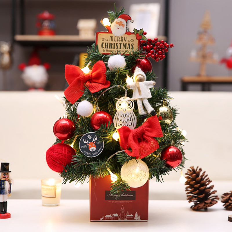 45CM LED Lights Artificial Small Christmas Tree String Ornaments for Christmas Party Decoration Supplies