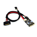 ITHOO MPCE1ST-N02 USB2.0 9PIN to Dual 9PIN Interface SSD PCI-E Expansion Card with Power Interface for Desktop Computer