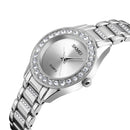 SKMEI 1262 Waterproof Ladies Wrist Watch Stainless Steel Strap Gift Quartz Watch