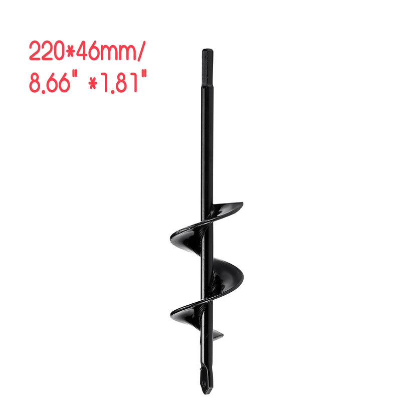 Auger Spiral Drill Bit Yard Garden Drill Planting Planter Hole Digger Tool
