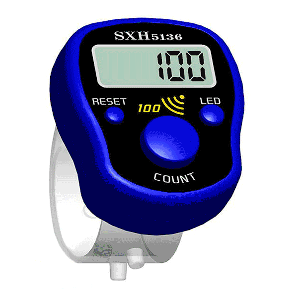 Mini Stitch Marker Row Finger Counter LCD Display Electronic Digital Counter