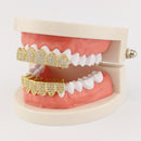 Gold-plated Diamond Braces Geometric Rhinestone Metal Denture Grillz Teeth Jewelry