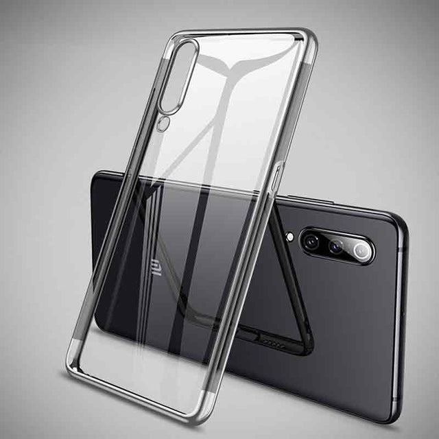 Bakeey Plating Transparent Shockproof Soft TPU Back Cover Protective Case for Xiaomi Mi 9 SE