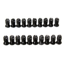 20Pcs Computer PC Case Cooling Fan Mount Screws Black For Fans 60mm 80mm 120mm