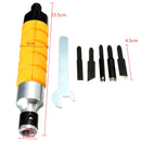 Drillpro Wood Carving Chisel with 5 Carving Blades and Rotary Shaft for Woodworking Carving Machine Tool