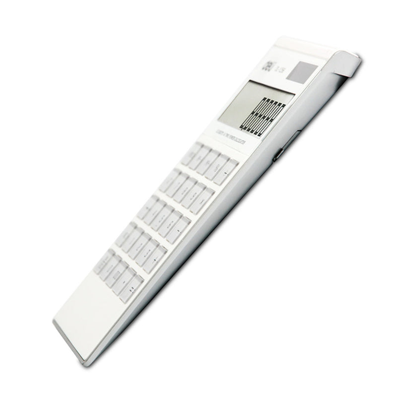 Deli Double Power Large Screen Calculator Ultra-thin Fashion White Computer