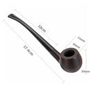 Ebony Wooden Enchase Filter Pipe Toba cco Ci gar Pipe Gift