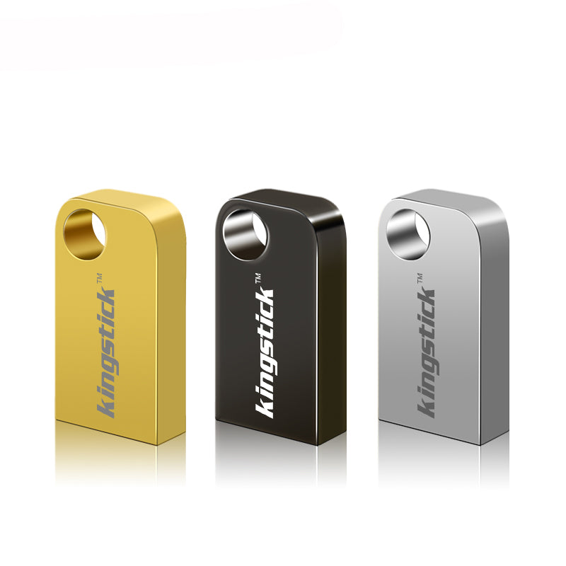 Kingstick USB2.0 Flash Drive U Disk Mini Metal USB Disk 32G 64G Pen Drive Memory Stick