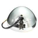 5.75" Motorcycle Headlight Light Retro Metal Yellow Len For Harley Bobber Chopper