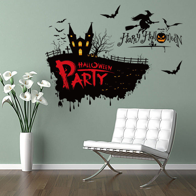 Miico FX3041 Creative Halloween Sticker Cartoon Wall Sticker For Room Halloween Decoration