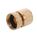 3/4'' Solid Brass Female Garden Hose Quick Connector Flexible Car Wash Connect Adapter Garden Hose Fittings Connection with Nozzle