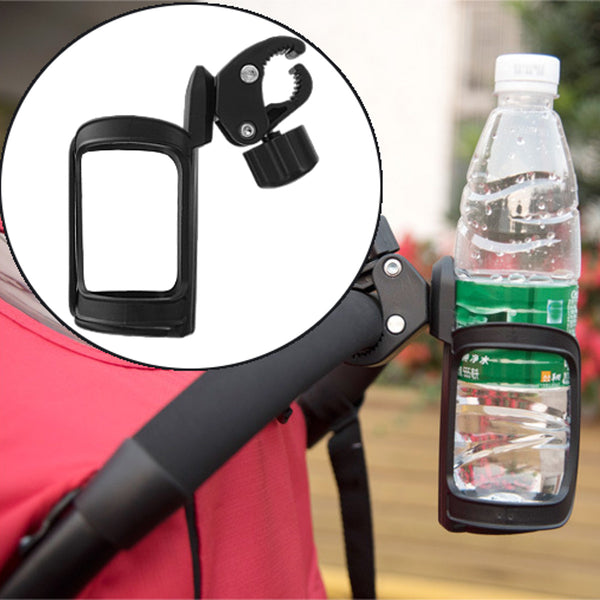 Universal Black Baby Stroller Parent Console Organizer Cup Holder