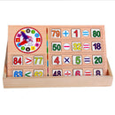 Kids Math Counting Educational Toys Learning Number Sticks Blackboard Wooden