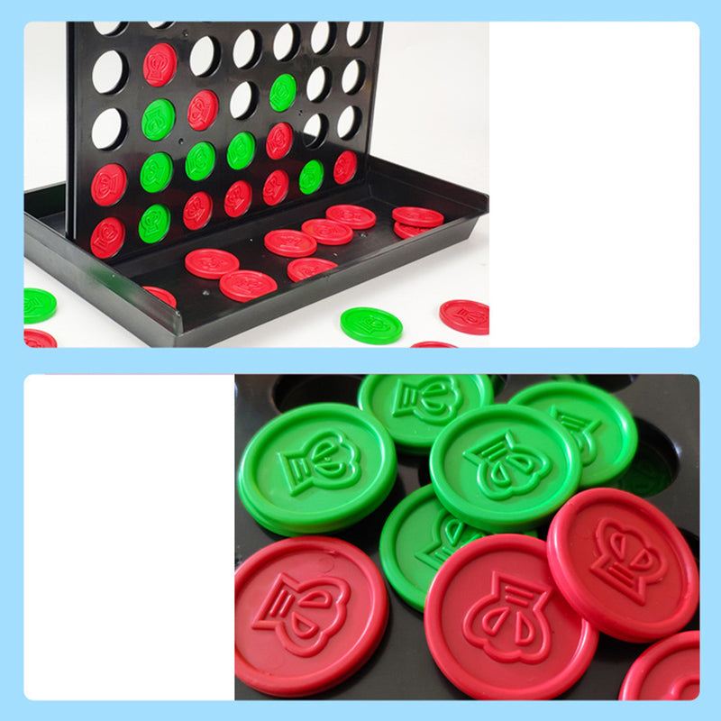 Connect In A Row 4 In A Line Board Game Toy Set Backgammon Kids Child Educational Toys Gift Family Fun