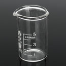 7Pcs 5 10 25 50 100 150 250mL Beaker Set Graduated Borosilicate Glass Beaker Volumetric Measuring Laboratory Glassware