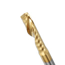 Drillpro 3.175mm Shank 12/15/17/22mm Single Flute End Mill Cutter Titanium Coated Spiral Drill Bit