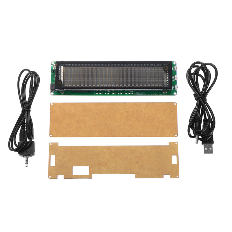 DIY AK2515 VFD Music Audio Spectrum Indicator Kit 15 Level VU Meter Screen Display Amplifier Board Precision Clock Adjustable AGC Mode