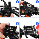 GUB G-91 Anti-Slip 4.0-6.5Inch Universal Bicycle Phone Holder USB Charging Aluminium Alloy Bike Scooter Holder Motorcycle Handlebar Stand Holder