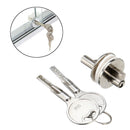 Sliding Glass Cabinet Door Showcase Reptile Vivarium Terrarium Lock w/ 2 Keys