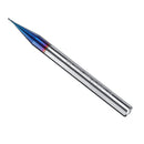 Drillpro 2 Flutes HRC65 Milling Cutter 0.4-0.9mm Nano Blue Coating Carbide End Mill