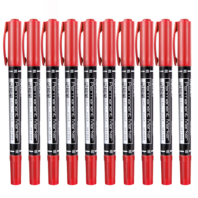 Deli 6824 12 Pcs/box Double-head Marker Pens Dual Head Marker Pen Hand-painted Artist Marking Pens Gifts for Kids Childrens